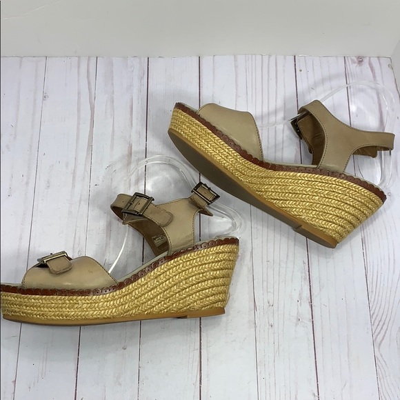 Eric Michael espadrille platform leather sandals - Picture 5 of 8